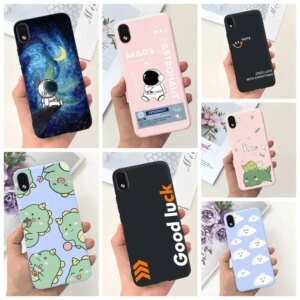 Cover For Samsung Galaxy A01 Core Case Cartoon Astronaut Soft Silicone Back Cover For Samsung A01Core M01 Core Bumper Phone Case