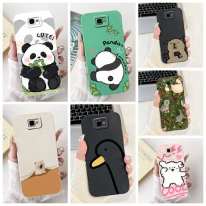 For Samsung Galaxy J7 Prime 5.5" Case New Design Cute Panda Silicone Back Cover For Samsung J7 Prime SM-G610F Phone Casing Funda