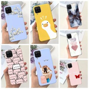 NEW Design For Samsung Galaxy A12 Case Silicone TPU Back Cover For Samsung A12 M12 F12 Galaxy M12 India  Funda Couqe Bumper