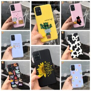 For Samsung M31 M31s M31Prime Case Cute Cartoon Cat Shockproof Silicone Cover For Samsung Galaxy M31 M31s Phone Case Back Cover