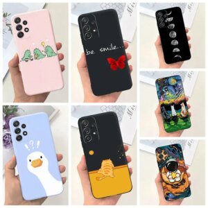 For Samsung Galaxy A23 5G Case Cartoon Animal Butterfly Print Soft TPU Silicone Phone Covers For Samsung Galaxy A23 4G Fundas