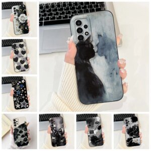 For Samsung A13 4G Case A135F Silicone Cute Fashion Butterfly Flower Love Painted Cover For Samsung A13 Galaxy A13 4G Phone Case