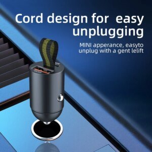 Mini USB C Car Charger 30W PD Type C Super Fast Charging Type-C PD Quick Charge Car Phone Charger Adapter for IPhone 16 Huawei