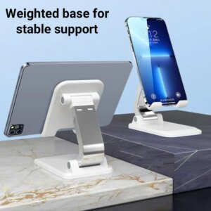 Desktop Stand Mobile Phone Foldable Lazy Scalable Phone Holder Support for IPhone 16 15 14 Samsung Xiaomi and All Smartphones