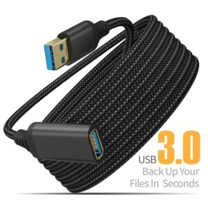 USB3.0 Extension Cable 5Gbps High Speed Cord Nylon Braided USB 3.0 Extender Data Wire Male To Female Cable for Smart TV PS4 Xbox