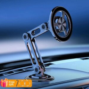 Universal 360 Rotation Magnetic Car Phone Holder Instrument Desk Support in Car For MagSafe For All Phone Easy Paste Mount Stand