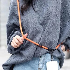 8MM Thick Phone Lanyard Adjustable Detachable Neck Cord Outdoor Universal Crossbody Strap Card Clip for All Mobile Phone Case