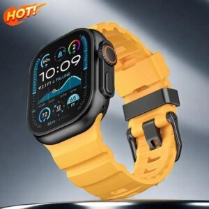 Sport Silicone Straps for Apple watch ultra 2 band 49mm belt Correa bracelet iwatch Series 10 9 8 7 SE 46mm 45mm 44mm 42mm band