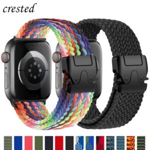 Braided Band For Apple Watch Straps 40 mm 44mm 46mm 42mm 49mm 45mm 41mm 38mm Bracelet IWatch Series 10 SE 9 8 7 6 Ultra 2 bands