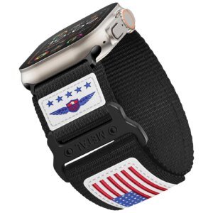 Sport Woven Nylon Strap for Apple Watch Ultra Band 49mm 45mm 42mm 44 mm Leather bracelet iWatch series 9 7 6 5 4 8 se bands 44mm