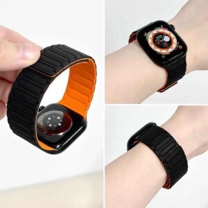 Magnetic for Apple Watch Band 42mm 44mm 40mm 45mm 49mm 46mm 38mm Link Bracelet correa iWatch Series 10 9 8 7 6 5 Se ultra2 strap