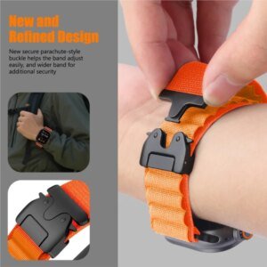 Alpine Parachute Strap For Apple Watch Ultra 2 band 49mm 46mm 45mm 44mm 40mm 42 38 Nylon bracelet iwatch series 10 9 8 7 SE Band