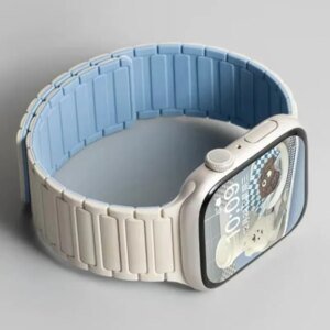 Magnetic for Apple Watch Band 42mm 44mm 40mm 45mm 49mm 46mm 38mm Link Bracelet correa iWatch Series 10 9 8 7 6 5 Se ultra2 strap