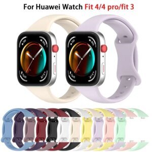 Silicone Strap For Huawei Watch Fit 4 pro/4 Smartwatch Accessories Replacement Sport Correa Bracelet for Huawei Watch fit3 band