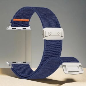 2PCS Magnetic Nylon Straps For Apple Watch ultra 2 band 49mm 44mm 46mm 42mm 40mm 45mm Bracelet montre IWatch Series 10 9 8 7 SE