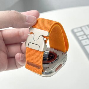 3PCS Nylon Straps For Apple Watch ultra 2 band 49mm 44mm 46mm 42mm 40mm 45mm 41mm Elastic Bracelet IWatch Series 10 9 8 7 6 3 SE