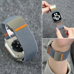 3PCS Magnetic Nylon Straps For Apple Watch ultra 2 band 49mm 44mm 46mm 42mm 40mm 45mm Bracelet montre IWatch Series 10 9 8 7 SE