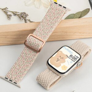 For Apple watch band 44mm 40mm 45mm 49mm 41mm 45 mm correa Braided Solo Loop bracelet iWatch series 8 9 3 se 5 6 7 Ultra 2 Strap