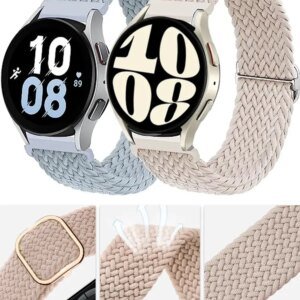 20mm/22mm Band For Samsung Galaxy Watch 4/5/6/5 pro/6 Classic/gear s3/active 2 Braided Solo loop bracelet Huawei GT 2e 3 4 Strap