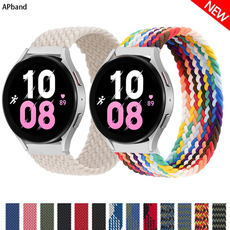 Braided Solo Loop For Samsung Galaxy watch 4/5/6/pro 44mm/40mm/classic strap 46mm/42mm/active 2/Gear S3 bracelet 20mm/22mm Band 1 Braided Solo Loop For Samsung Galaxy watch 4/5/6/pro 44mm/40mm/classic strap 46mm/42mm/active 2/Gear S3 bracelet 20mm/22mm Band