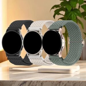 2pcs Straps For Samsung Galaxy Watch 7/FE/6/5 Pro/6 Classic/Gear s3 20mm 22mm Braided belt bracelet correa Huawei GT 2e 4 5 Band