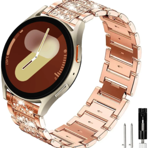 20mm 22mm Diamond Band for Samsung Galaxy Watch 7/6/5 pro/4/Classic/active Gear s3 Metal bracelet Huawei GT/2/GT2/3 Pro 4 strap