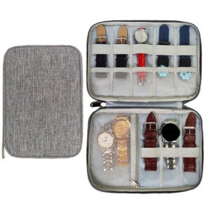 Watchband Box For Apple watch ultra 2 series 10 9 8 7  band Organizer Holder Bag Storage Case samsung galaxy watch 7 6 5 4 strap