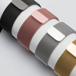 Milanese Loop Strap For Apple Watch Band 44mm 40mm 45mm 41mm 49mm 46 42mm correas bracelet iWatch series 3 6 se 7 8 9 ultra 2 10