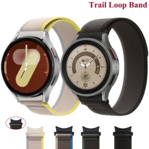 Trail Loop Strap For Samsung Galaxy Watch 6 7 4 44mm 40mm 5 Pro 45mm No Gaps bracelet Galaxy Watch 4 Classic 46mm 42mm 20mm band