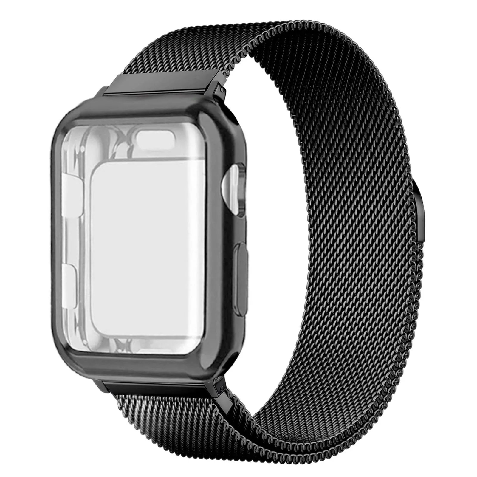 TPU Case+Milanese Loop For apple Watch Ultra 2 band 49mm 44mm 40mm 45mm 46mm 42mm 41 38mm Bracelet iwatch Series 10 9 8 SE Strap 1 TPU Case+Milanese Loop For apple Watch Ultra 2 band 49mm 44mm 40mm 45mm 46mm 42mm 41 38mm Bracelet iwatch Series 10 9 8 SE Strap