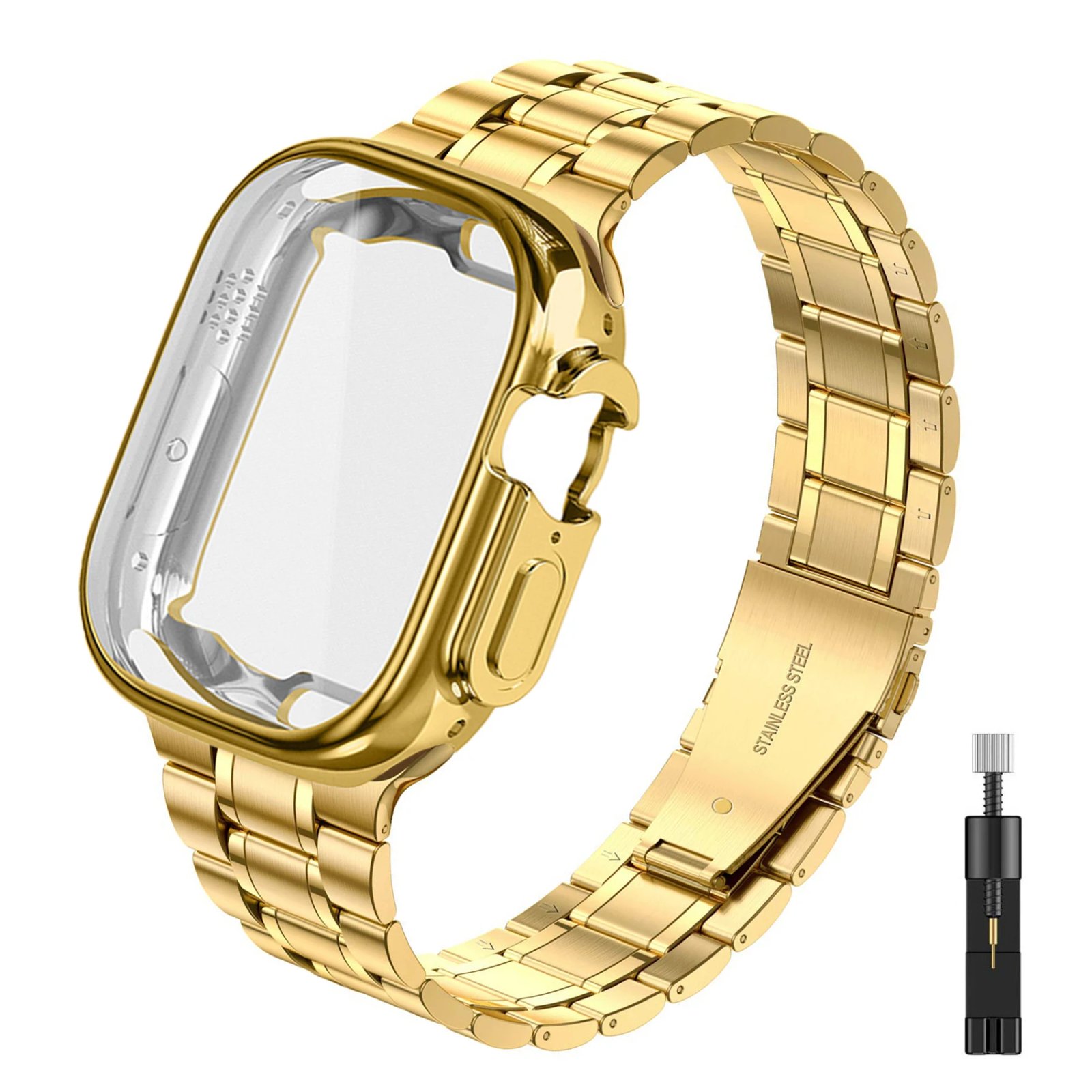 case+Strap for Apple watch Ultra band 44mm 40mm 45mm 41mm 42mm 38mm Metal Stainless Steel bracelet iWatch Series 3 5 6 SE 7 8 1 case+Strap for Apple watch Ultra band 44mm 40mm 45mm 41mm 42mm 38mm Metal Stainless Steel bracelet iWatch Series 3 5 6 SE 7 8