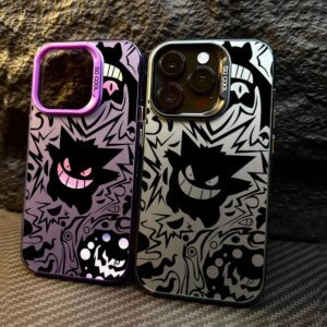 Pokemons Gengar Pocket Monster Anime Coque For Apple iPhone 16e 16 14 15 13 11 Pro Max Plus 12 Mini Shockproof Case Phone Cover