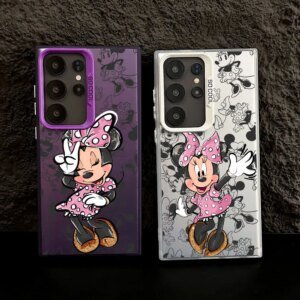 S25 Case For Samsung S25 S24 Ultra Carcasa For Galaxy S23 S22 S21 FE S20 Ultra Plus Disneys Minnie Mouse Shockproof Phone Cover