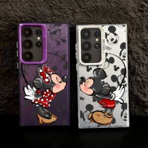 Disneys Mickey Minnie Mouse Love S25 Case For Samsung S25 S24 Ultra Carcasa For Galaxy S23 S22 S21 FE S20 Ultra Plus Phone Cover