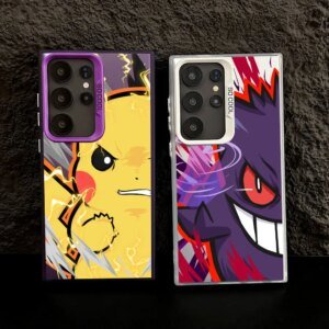 Cool Gengar Pikachus Pokemons S25 Case For Samsung S25 S24 Ultra 5G Carcasa For Galaxy S23 S22 S21 FE S20 Ultra Plus Phone Cover