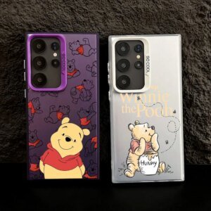 Cartoon Winnies The Poohs Bear S25 Case For Samsung S25 S24 Ultra Carcasa For Galaxy S23 S22 S21 FE S20 Ultra Plus Phone Cover
