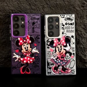 Minnie Mouse Disneys Cartoon S25 Case For Samsung S25 S24 Ultra For Galaxy S23 S22 S21 FE S20 Ultra Plus Shockproof Phone Cover