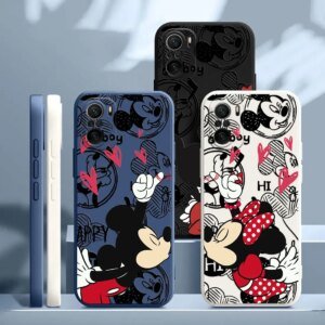 Disneys Minnie Mickey Mouse Love Case For Xiaomi Poco X7 F7 M7 X4 X5 F6 M6 Pro 5G X3 10T 11T 12T 13T 14T Pro 15Ultra Phone Cover