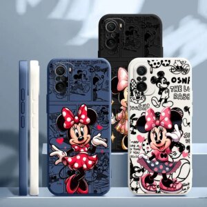 Minnie Mouse Disneys Cartoon Case For Xiaomi Poco X7 F7 M7 X4 X5 F6 M6 Pro 5G X3 Mi 10T 11T 12T 13T 14T Pro 15 Ultra Phone Cover