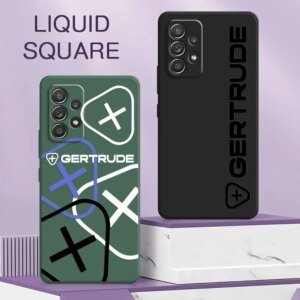 Fashion Luxury For-G-Gertrudes A56 Case For Samsung Galaxy A55 A54 A53 A36 A35 A34 A52 A72 A32 A51 A26 A56 5G Square Phone Cover