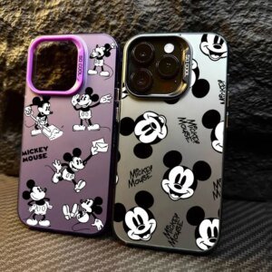 Mickeys Mouse Cartoon Black White For Apple iPhone 16e 16 14 15 13 11 Pro Max Case 15 Plus 12 13 Mini 16e Shockproof Phone Cover