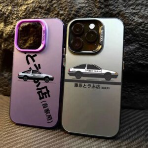 Japanese Anime Initial D AE86 Coque For Apple iPhone 16e 16 14 15 13 11 Pro Max Case 15 Plus 12 Mini 16e Shockproof Phone Cover