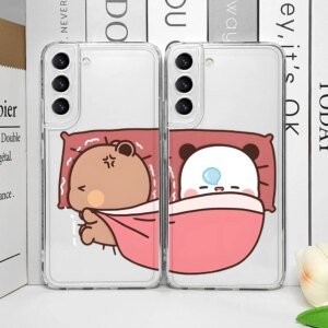 Cute DUDU BUBU Couple Phone Case for Samsung Galaxy S20 Plus S21 FE S22 S23 S24 S25 Ultra A53 A54 5G Soft Covers Creative Fundas