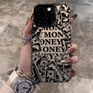 Black Dollar Banknote Design Phone Case For IPhone 16 15 14 13 12 11 Pro Max X XR XS 7 8 Plus Mini SE 2020 2022 Mobile Case